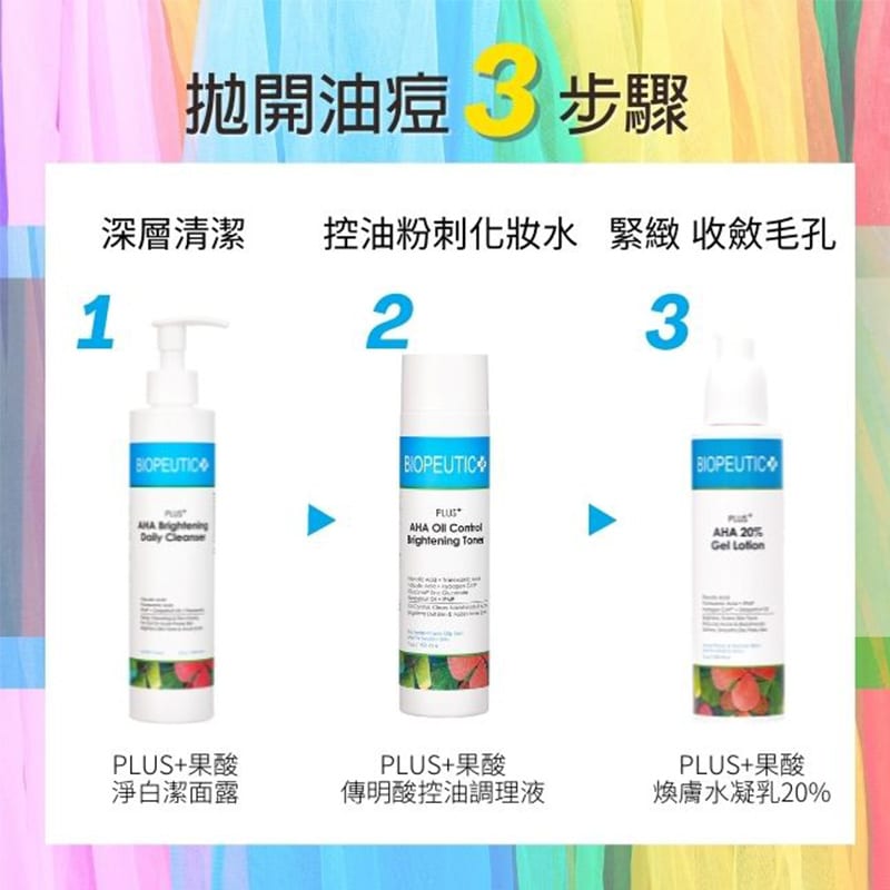 PLUS+ 果酸淨白潔面露 240ml