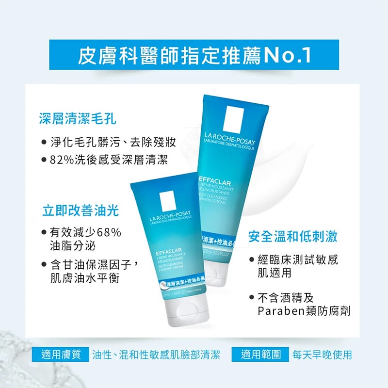 深層控油泡沫洗面乳 125ml